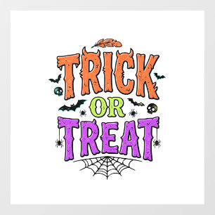 Halloween Trick Treat Funny Spider Web Retro_1