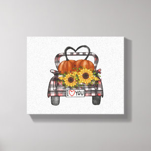 Halloween Truck         Canvas Print