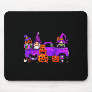 Halloween Truck Gnome Witch Pumpkin Boo Ghost Funn Mouse Pad