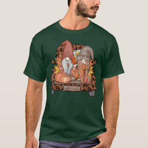 Halloween Truck Gnomes Pumpkin Costume Kids T-Shirt