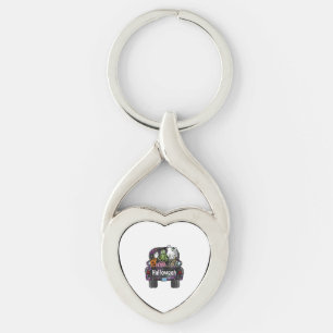 Halloween Truck  Key Ring