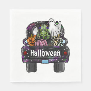 Halloween Truck  Napkin