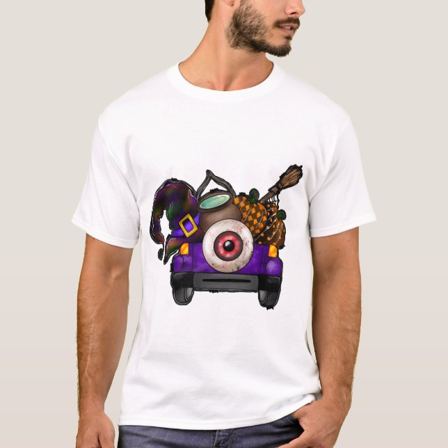 Halloween Truck T-Shirt (Front)