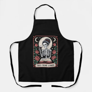 Halloween True Crime Junkie Tarot Card Apron