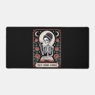 Halloween True Crime Junkie Tarot Card Desk Mat