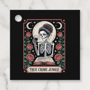 Halloween True Crime Junkie Tarot Card Favour Tags