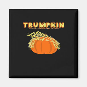 Halloween Trumpkin Donald Funny Pumpkin Make Hallo Magnet