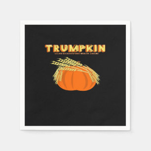Halloween Trumpkin Donald Funny Pumpkin Make Hallo Napkin