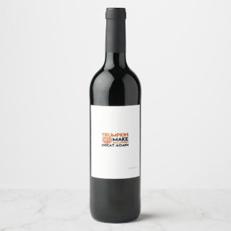 Halloween Trumpkin Funny – Classic Maga Costume De Wine Label