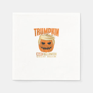 Halloween Trumpkin Funny Make America Great Napkin