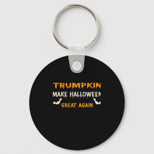 Halloween Trumpkin Funny Make Halloween Great Agai Key Ring