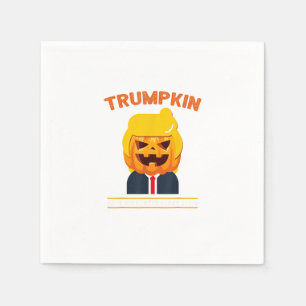 Halloween Trumpkin Funny  Pumpkin Halloween Napkin