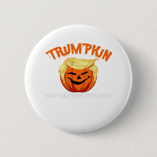 Halloween Trumpkin Make Halloween Great Again 6 Cm Round Badge