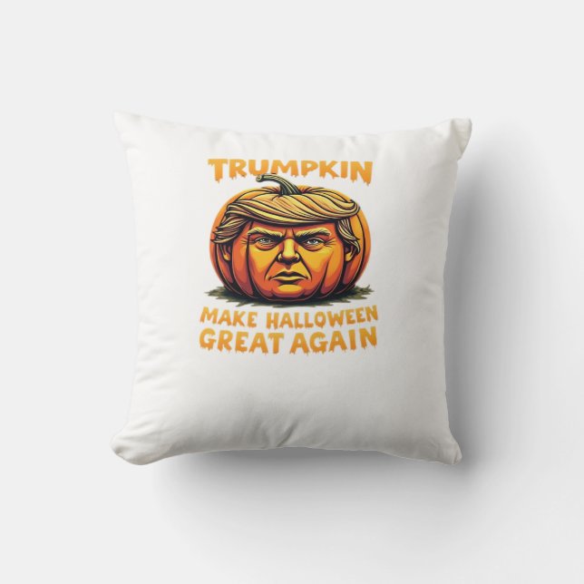 Halloween Trumpkin Make Halloween Great Again Cushion (Front)