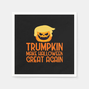 Halloween Trumpkin Make Halloween Great Again Napkin