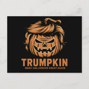 Halloween Trumpkin Make Halloween Great Again Postcard