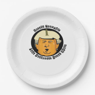 Halloween Trumpkin Pumpkin Classic Paper Plate