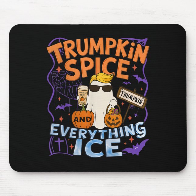 Halloween Trumpkin Sce And Everything Ice Pumpkin  Mouse Pad (Front)