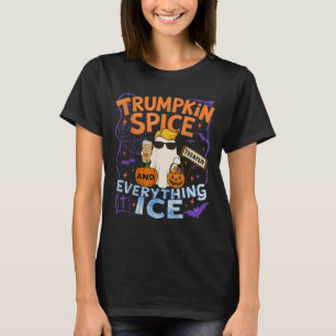 Halloween Trumpkin Spice And Everything Ice Pumpki T-Shirt
