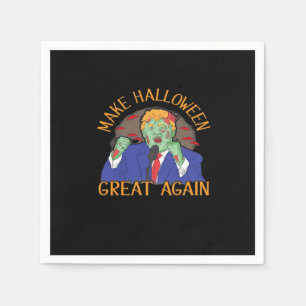 Halloween  Trumpkin Tri-Blend Napkin
