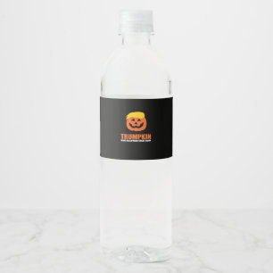 Halloween Trumpkin V2 Water Bottle Label