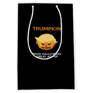 Halloween Trumpkin V4 Medium Gift Bag