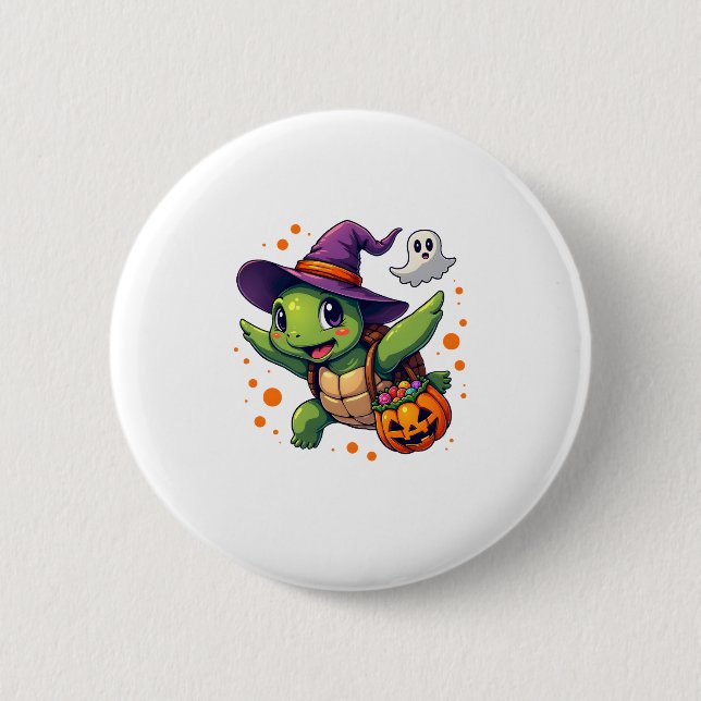 Halloween Turtle Tortoise Costume Men Women Kids B 6 Cm Round Badge (Front)