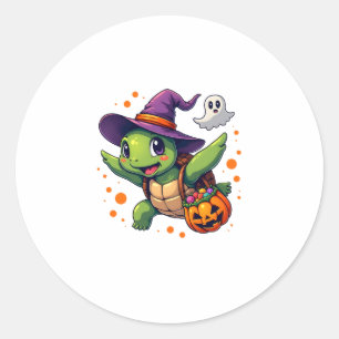 Halloween Turtle Tortoise Costume Men Women Kids B Classic Round Sticker