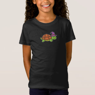 Halloween Turtle With Witch Hat T-Shirt