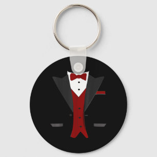Halloween Tuxedo Costume - Funny Suit Wedding Key Ring
