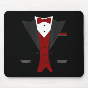 Halloween Tuxedo Costume - Funny Suit Wedding Mouse Pad