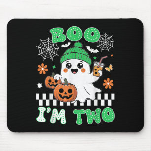 Halloween Two Birthday Boo Im Two Groovy Birthday  Mouse Pad