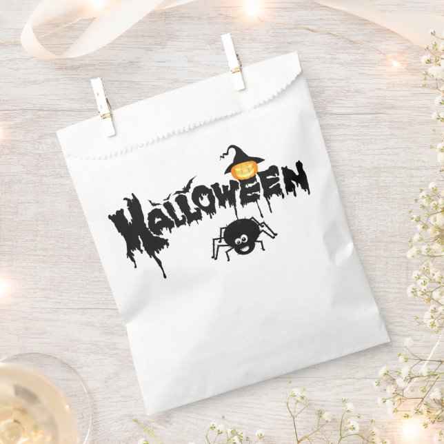 Halloween Typography  Favour Bags (Clipped)