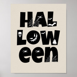 Halloween Typography Poster