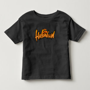 Halloween Typography Toddler T-Shirt
