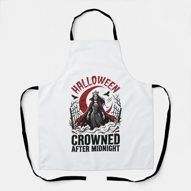 Halloween Undead Queen Midnight Rising Apron (Front)