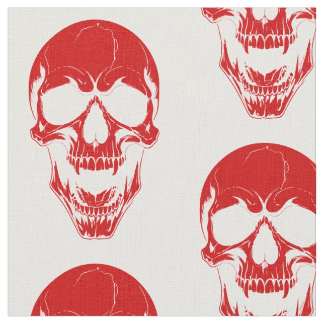 halloween undead vampire skull scary monster red fabric (Close Up)