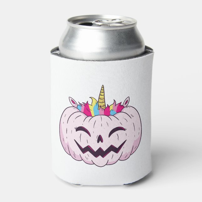 Halloween unicorn      can cooler (Can Front)