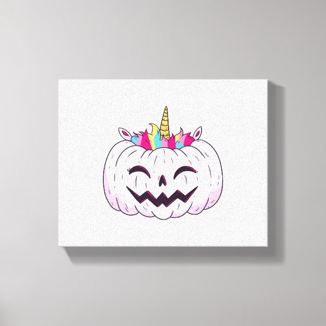 Halloween unicorn      canvas print (Front)