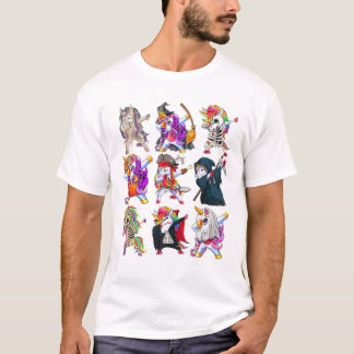 Halloween Unicorn Skeleton T-Shirt