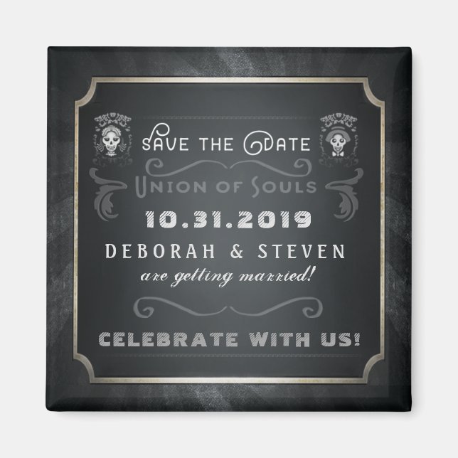 Halloween Union of Souls Save the Date Magnet (Front)