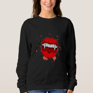 Halloween Vampie Teeth Halloween Costume Trick Tre Sweatshirt