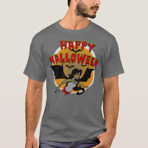 Halloween Vampire Bats Girl Woman Red Eyes Bloody T-Shirt