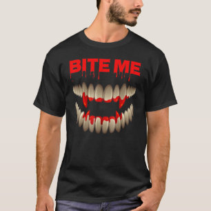 Halloween Vampire Bloody Teeth Fangs Costume T-Shirt