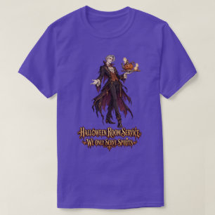 Halloween Vampire Butler Room Service T-Shirt