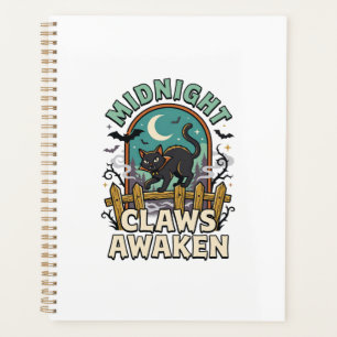 Halloween Vampire Cat Midnight Mischief Planner