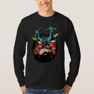 Halloween Vampire Drum Player Musician T-Shirt