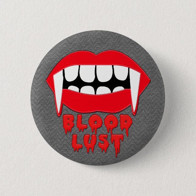 Halloween Vampire Party Treats Button (Front)
