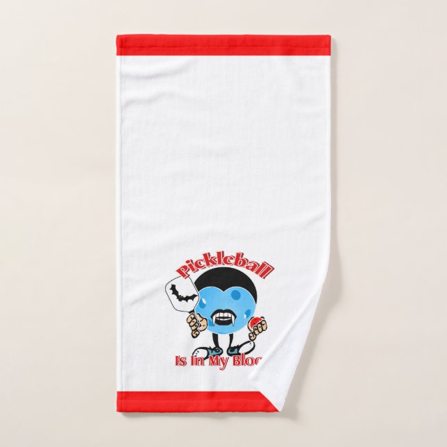 Halloween Vampire - Pickleball Is In My Blood Hand Towel (Hand Towel)