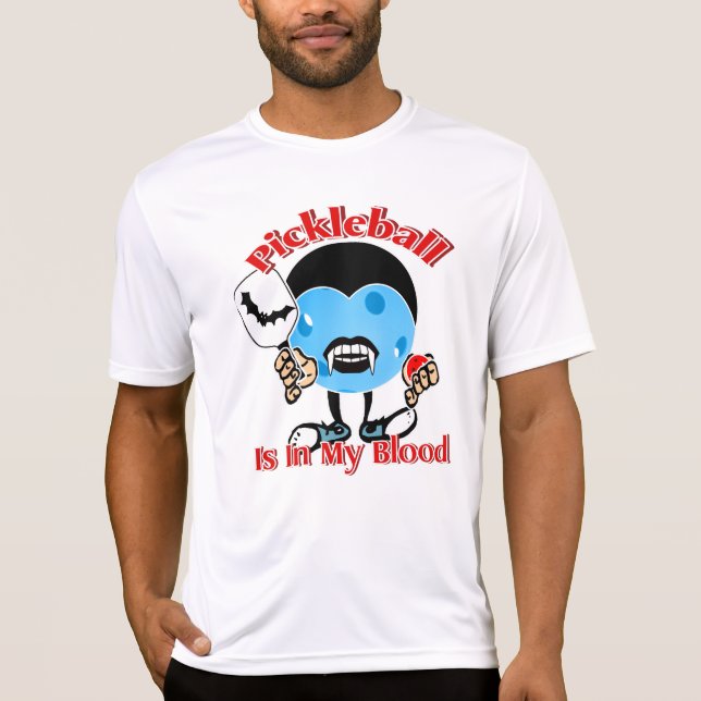 Halloween Vampire - Pickleball Is In My Blood T-Shirt (Front)